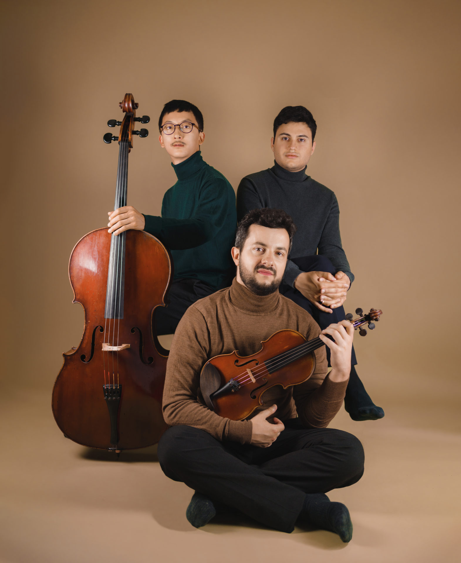 trio de musiciens violon violoncelle piano